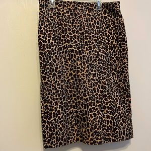 J crew leopard print skirt, size 6